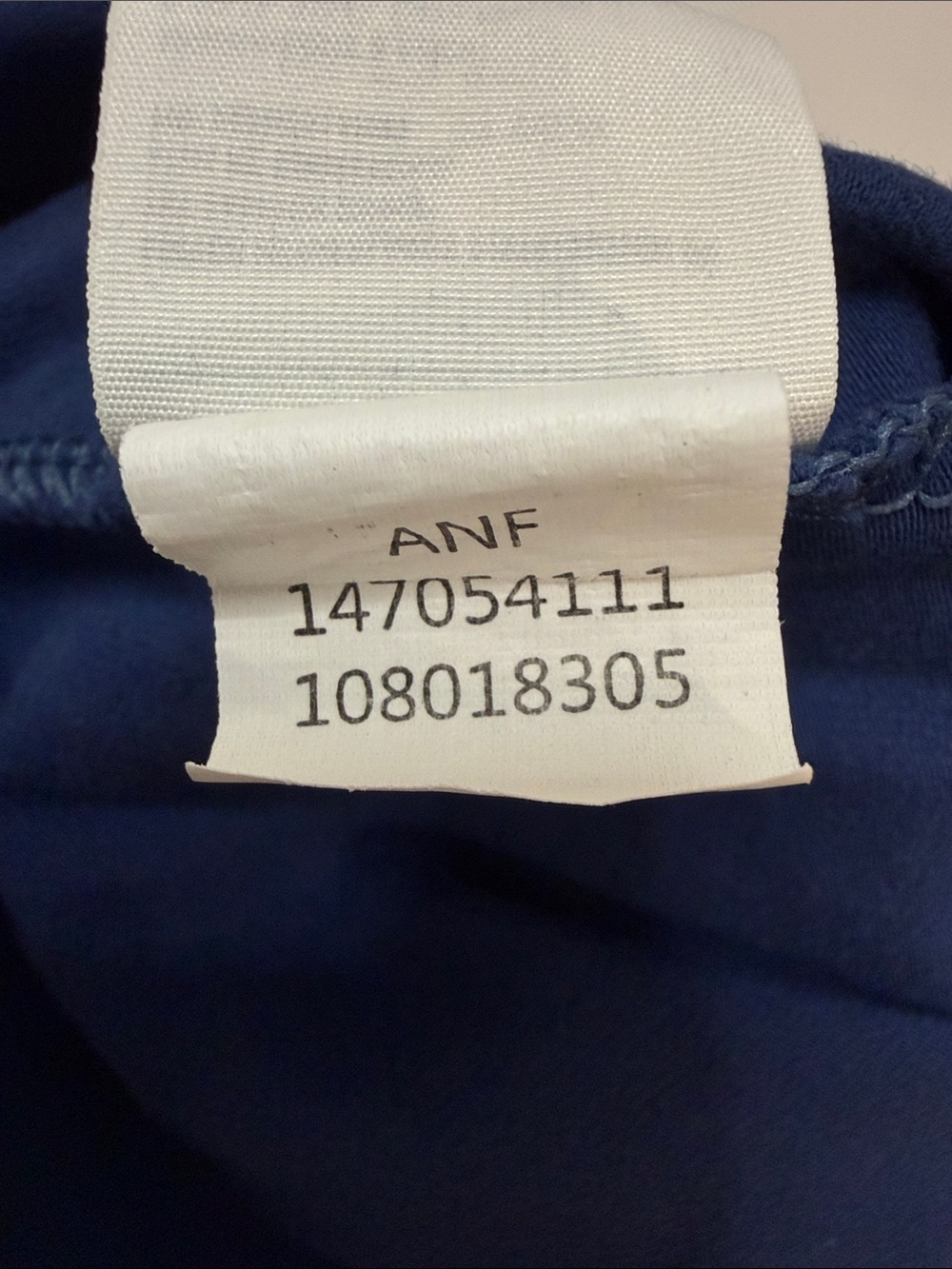 Abercrombie and Fitch Y2K Blue & White Fold Over Waistband Cropped Leggings - Picture 11 of 16